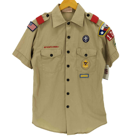 ボーイスカウトオブアメリカ BOY SCOUTS OF AMERICA 80-90s ワッペン ワーク 半袖シャツ メンズ S M