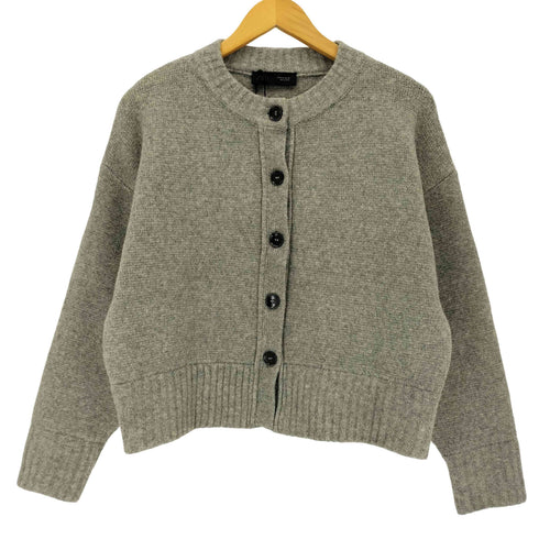 ザラ ZARA ウール混 アクリルクルーネックカーディガン レディース import:S