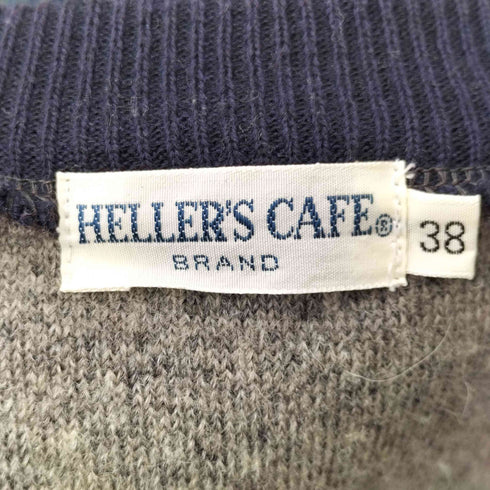 HELLER'S CAFE 1920s Utica Gray-Navy Old Fleece Pile VEST フリースパイルベスト メンズ US:38