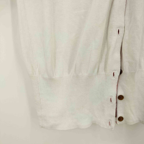 ヴィヴィアンウエストウッドレッドレーベル Vivienne Westwood RED LABEL コットン クルーネック ロゴボタン オーブワンポイントロゴ刺繍 ロングカーディガン レディース US:0-2