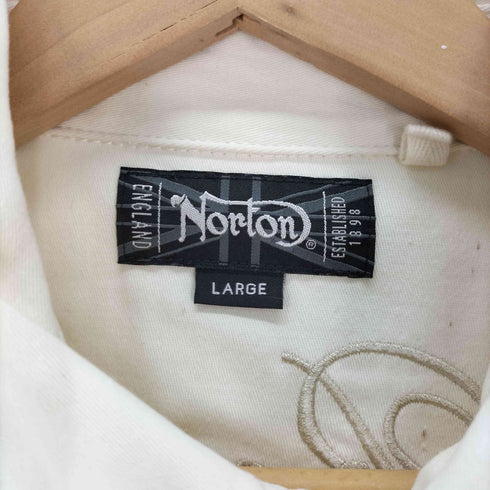 ノートン NORTON スナップ 刺繍 ショートスリーブ ウエスタンシャツ メンズ JPN:L