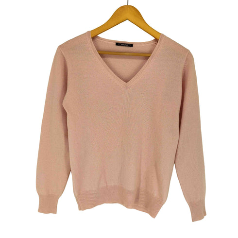 relacher ルラシェ pure CASHMERE カシミヤ100% Vネック ニット レディース FREE