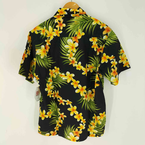 ハワイ製 Paradise Style ボタニカル柄 開襟 アロハシャツ メンズ JPN:M