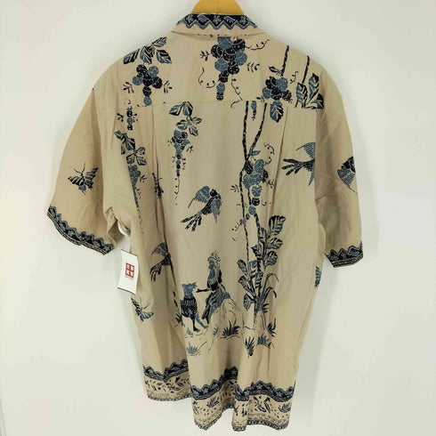 Pithecan thropus 総柄 開襟 アロハシャツ メンズ JPN:XL