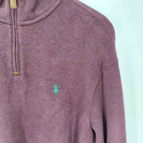 ポロラルフローレン POLO RALPH LAUREN ポニー刺繍 ハーフジップセーター メンズ JPN:L