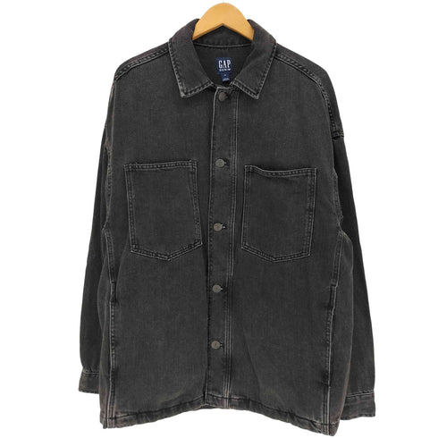 ギャップデニム GAP DENIM ブラックデニム シャツジャケット メンズ XS