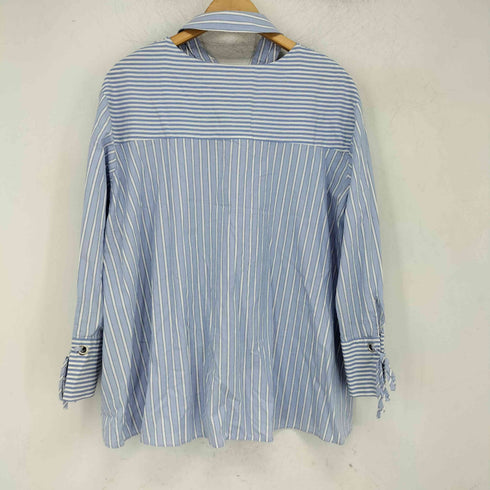 ザラ ZARA マルチストライプ柄ブラウス レディース import:S