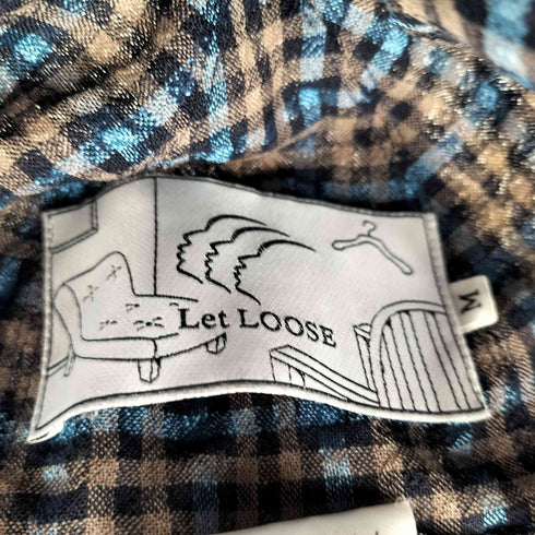 レットルーズ Let LOOSE ナイロン混 チェックメトロハット メンズ M