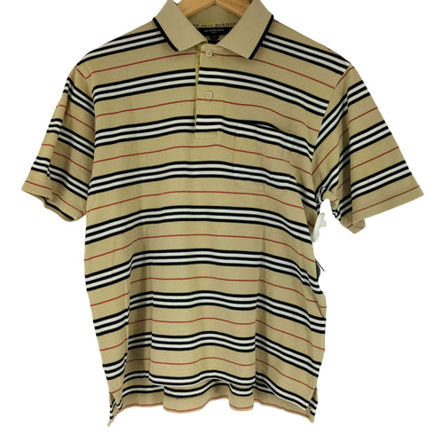 バーバリーゴルフ BURBERRY GOLF ノバストライプ ショートスリーブ ポロシャツ メンズ JPN:M