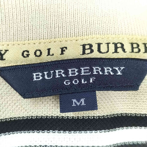 バーバリーゴルフ BURBERRY GOLF ノバストライプ ショートスリーブ ポロシャツ メンズ JPN:M