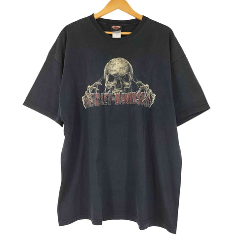 ハーレーダビッドソン HARLEY-DAVIDSON スカルプリント 半袖 Tシャツ メンズ 2XL