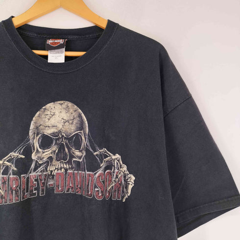 ハーレーダビッドソン HARLEY-DAVIDSON スカルプリント 半袖 Tシャツ メンズ 2XL