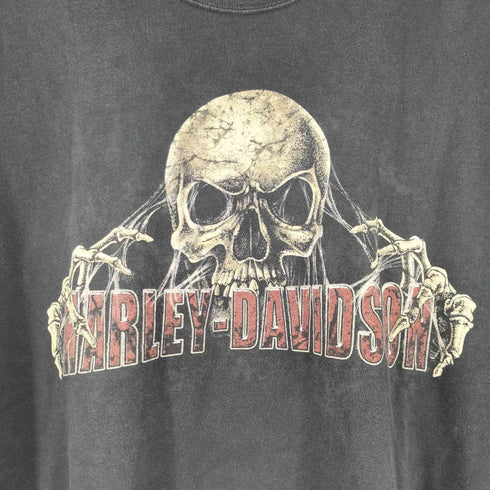 ハーレーダビッドソン HARLEY-DAVIDSON スカルプリント 半袖 Tシャツ メンズ 2XL