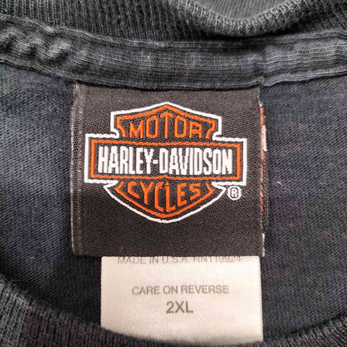 ハーレーダビッドソン HARLEY-DAVIDSON スカルプリント 半袖 Tシャツ メンズ 2XL