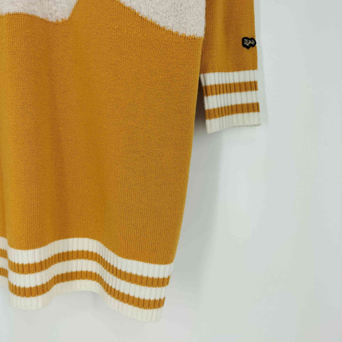ヴィヴィアンタム VIVIENNE TAM 22AW 異素材 L/S ニット ワンピース レディース 38