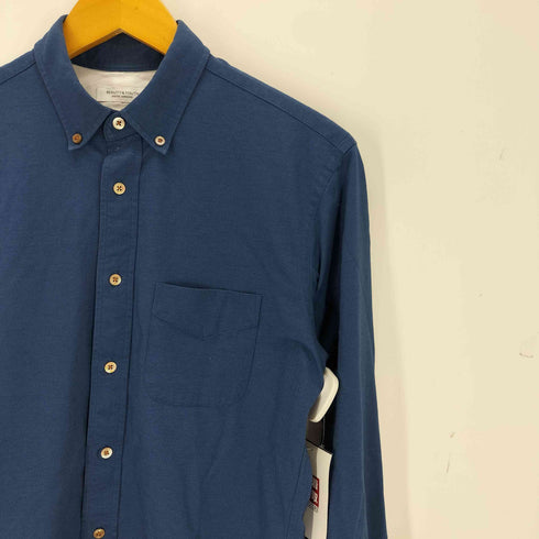 ビューティーアンドユースユナイテッドアローズ BEAUTY & YOUTH UNITED ARROWS BY カット シャンブレー ボタンダウン スリムシャツ メンズ M