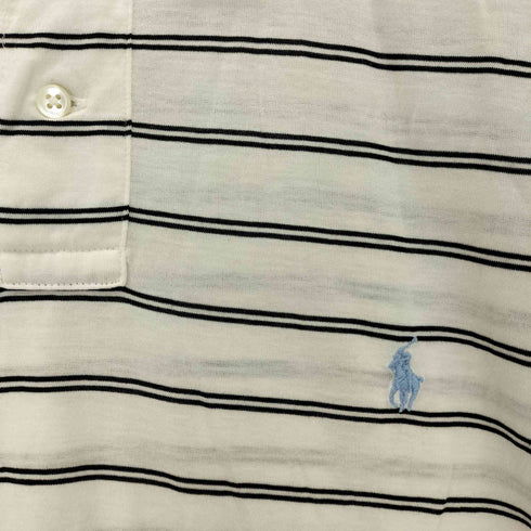 ポロバイラルフローレン Polo by RALPH LAUREN ポニー刺繍 ボーダー 半袖 ポロシャツ メンズ 4L
