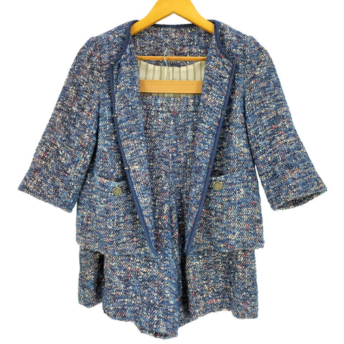ロイスクレヨン Lois CRAYON ツイード 2ピース セットアップ レディース M