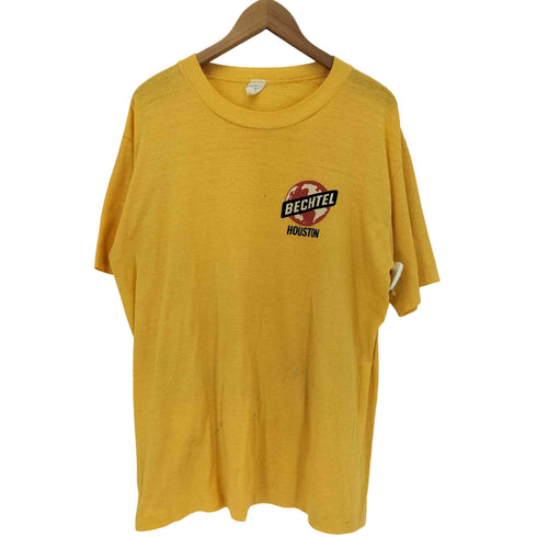 スポーツウエア Sportswear 70~80s USA製 GULFCOAST プリント クルーネック 半袖Tシャツ メンズ XL