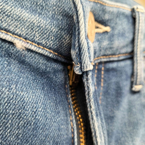 マザー mother THE HUSTLER ANKLE FRAY USA製 アンクルフレアカットオフデニムパンツ レディース US:26-27