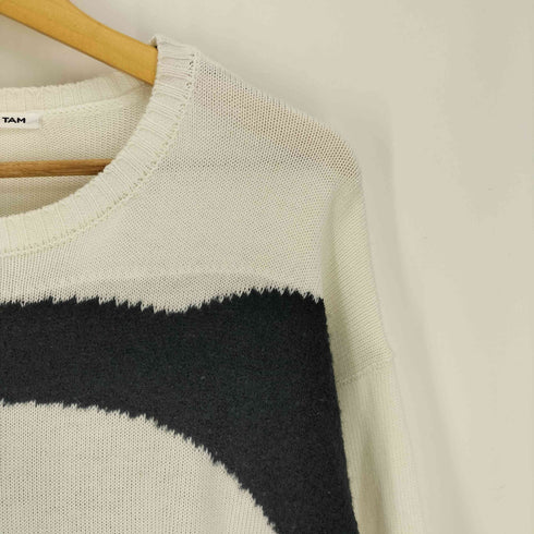 ヴィヴィアンタム VIVIENNE TAM 22AW 異素材 L/S ニット ワンピース レディース 38