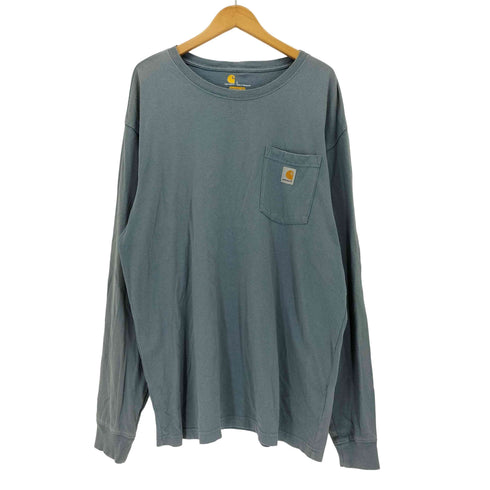 カーハート Carhartt ORIGINAL FIT ロゴワッペン 長袖 クルーネックTシャツ メンズ L