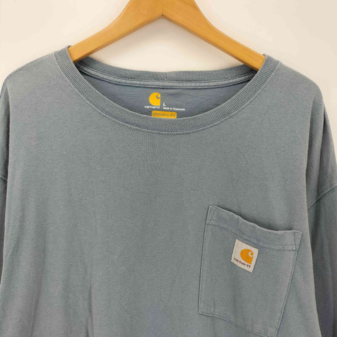 カーハート Carhartt ORIGINAL FIT ロゴワッペン 長袖 クルーネックTシャツ メンズ L