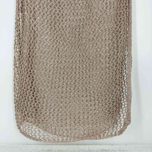 ザラ ZARA メタリックメッシュワンピース レディース M