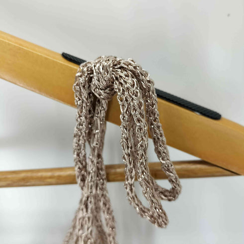 ザラ ZARA メタリックメッシュワンピース レディース M
