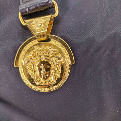 ジャンニヴェルサーチ GIANNI VERSACE ナイロン レザー コンビ ショルダーバッグ レディース ONE SIZE