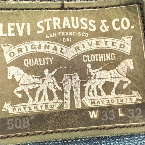 リーバイス Levis トルコ製 508 スモールe ジップフライデニムパンツ メンズ 33