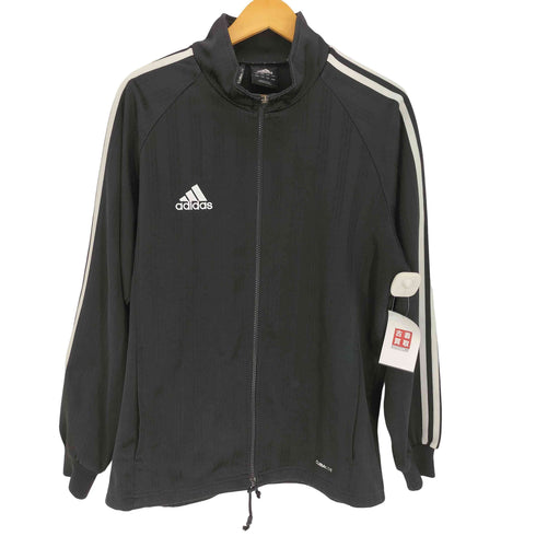 アディダス adidas CLIMALITE パフォーマンスロゴ ストライプ トラックジャケット ジャージ メンズ import:L
