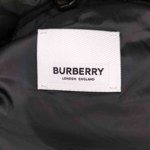 バーバリー BURBERRY ロゴ刺繍 ナイロンツイルフーデットコート メンズ EUR:46