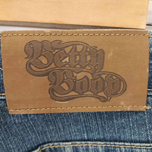 ベティー BETTY BOOP Y2K バタフライプリント betty刺繍 デザイン ストレートパンツ レディース JPN:L