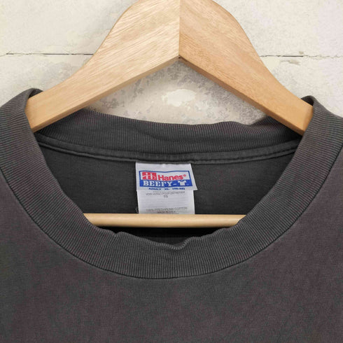 ヘインズ Hanes 90-00s フロント プリント アーティスト クルーネック 半袖 Tシャツ メンズ XL