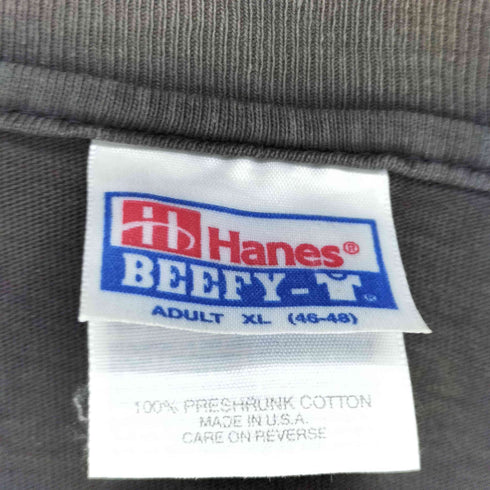 ヘインズ Hanes 90-00s フロント プリント アーティスト クルーネック 半袖 Tシャツ メンズ XL