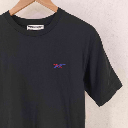 オニツカタイガー ONITSUKA TIGER ロゴ刺繍 半袖 Tシャツ メンズ L