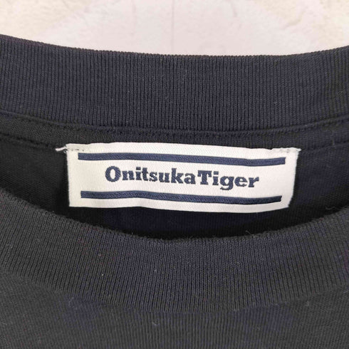 オニツカタイガー ONITSUKA TIGER ロゴ刺繍 半袖 Tシャツ メンズ L