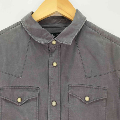 オールセインツ ALLSAINTS GOULDSBORO SHIRT リヨセル ウエスタンシャツ メンズ import:XS