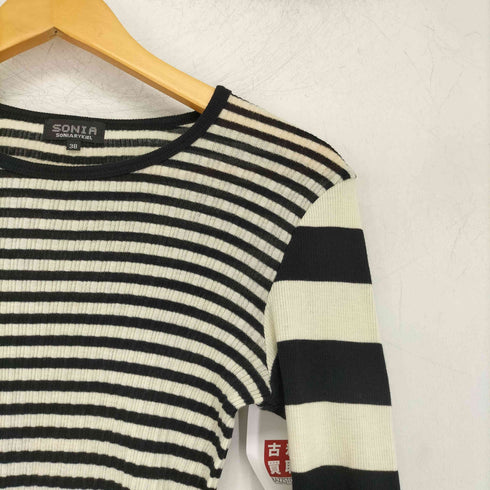 ソニアリキエル SONIA RYKIEL マルチボーダー柄カットソー レディース JPN:38
