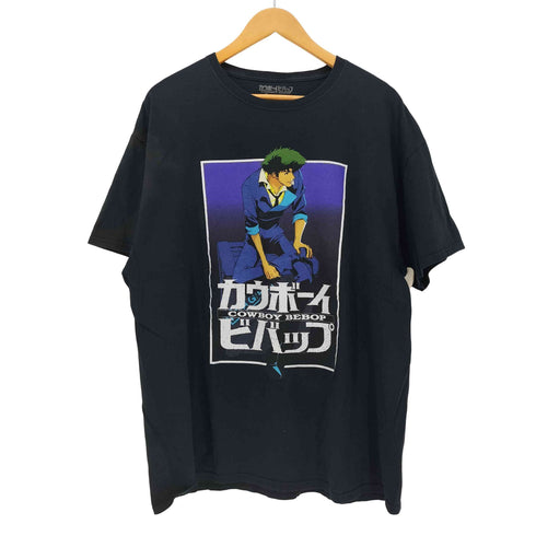 フロント キャラクター プリント クルーネック S/S アニメ Tシャツ メンズ import:XL