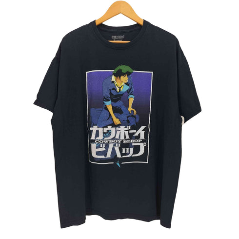 フロント キャラクター プリント クルーネック S/S アニメ Tシャツ メンズ import:XL