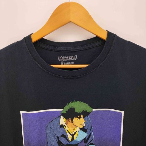 フロント キャラクター プリント クルーネック S/S アニメ Tシャツ メンズ import:XL