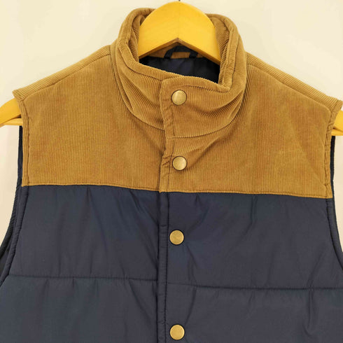 ジェイクルー J.CREW コーデュロイ切替 中綿 ベスト メンズ import:XS