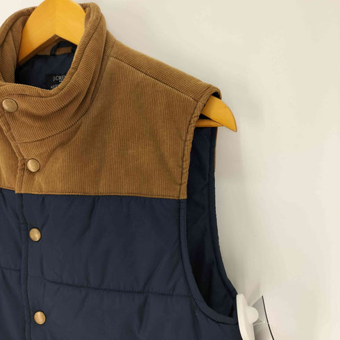 ジェイクルー J.CREW コーデュロイ切替 中綿 ベスト メンズ import:XS