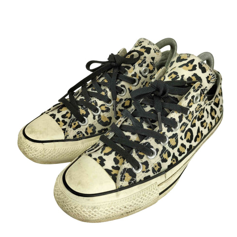 コンバース CONVERSE レオパード柄 ローカットスニーカー レディース JPN:24.5