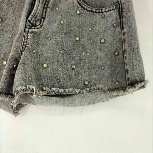 the vintage standard Y2K スタッズ ショート デニム パンツ レディース
