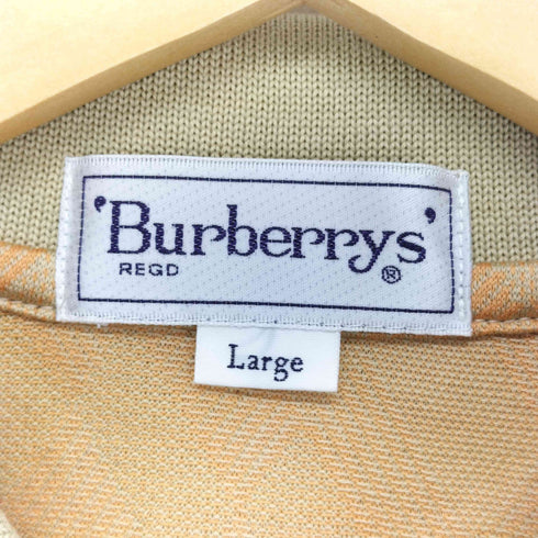バーバリーズ BURBERRYS ワンポイント刺繍 ポロシャツ メンズ import:L