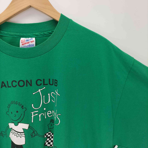 ヘインズ Hanes 90s USA製 シングルステッチ プリントクルーネック 半袖 Tシャツ メンズ XL