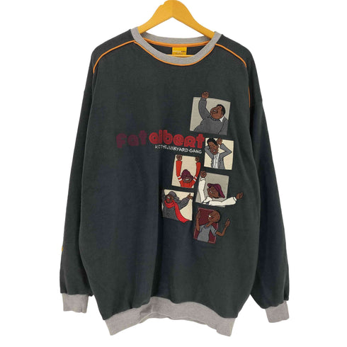 プラティナムフブ platinum fubu USA製 ワッペンプリントクルーネック 半袖Tシャツ メンズ L